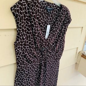Giraffe Print Dress 12 Glamour nwt